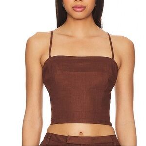 Bardot xRevolve - Sita top - Chocolate Brown- size 12. New w tags attached